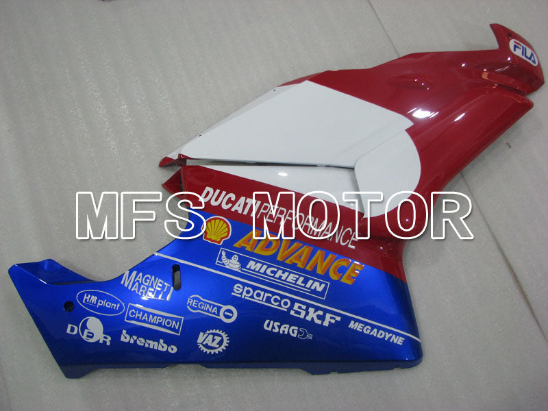 Ducati 749 / 999 2003-2004 Injection ABS Fairing - Others - Red wine color White - MFS4028 - Fairings Kit