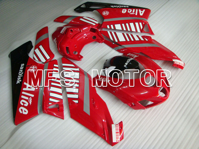 Ducati 749 / 999 2005-2006 Injection ABS Fairing - Alice - Red White - MFS4046 - Fairings Kit