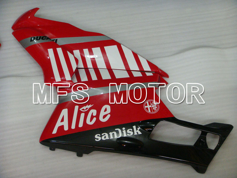 Ducati 749 / 999 2005-2006 Injection ABS Fairing - Alice - Red White - MFS4084 - Fairings Kit