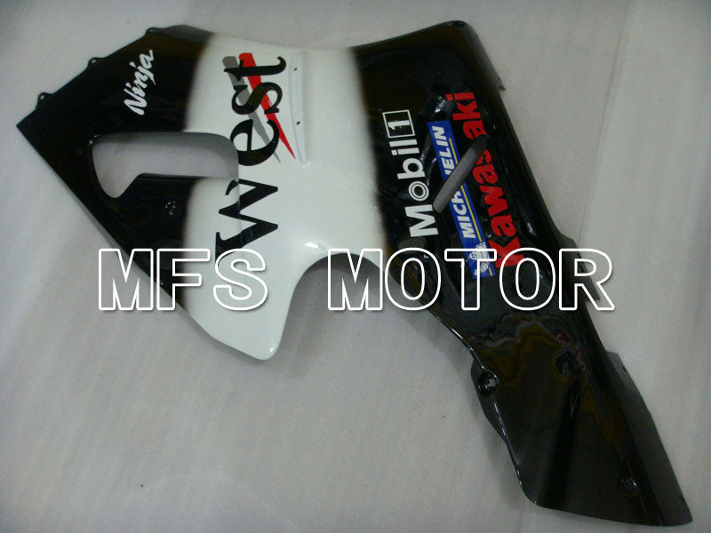 Kawasaki NINJA ZX12R 2000-2001 Injection ABS Fairing - West - Black White - MFS4097 - Fairings Kit