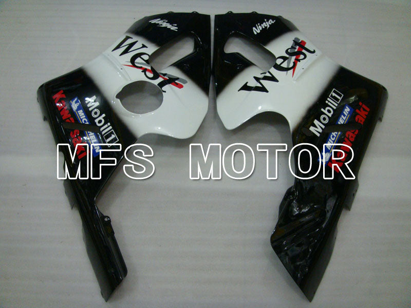 Kawasaki NINJA ZX12R 2000-2001 Injection ABS Fairing - West - Black White - MFS4097 - Fairings Kit