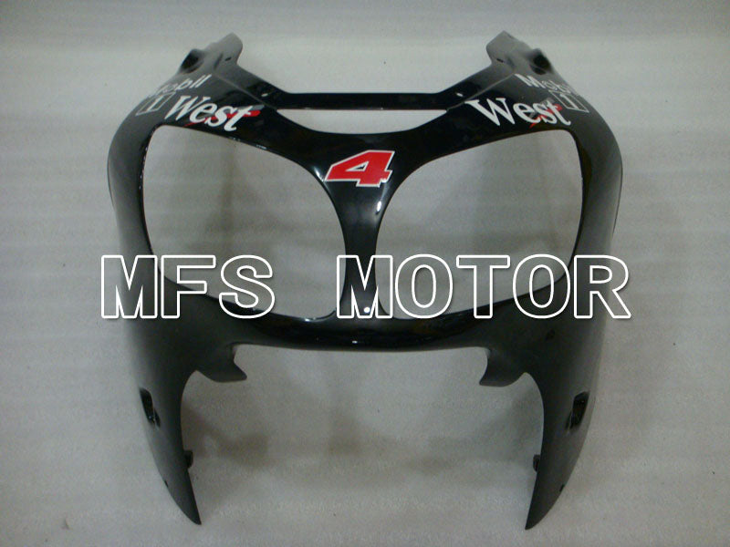 Kawasaki NINJA ZX12R 2000-2001 Injection ABS Fairing - West - Black White - MFS4097 - Fairings Kit