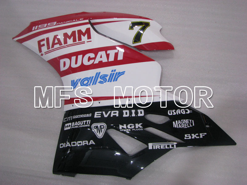 Ducati 1199 2011-2014 Injection ABS Fairing - FIAMM - Red White - MFS4100 - Fairings Kit