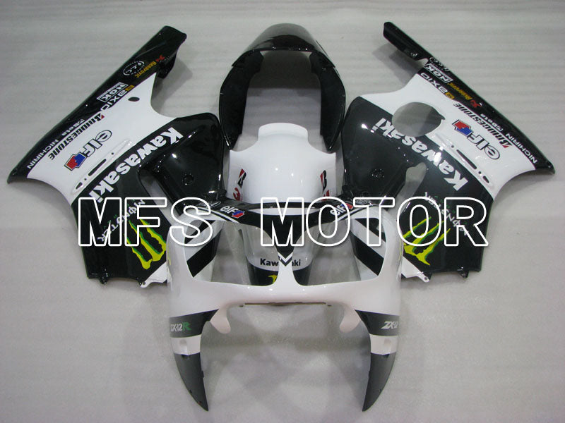 Kawasaki NINJA ZX12R 2000-2001 Injection ABS Fairing - Monster - Black White - MFS4107 - Fairings Kit