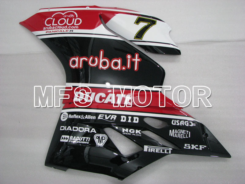 Ducati 1199 2011-2014 Injection ABS Fairing - aruba.it - Black White Red - MFS4108 - Fairings Kit