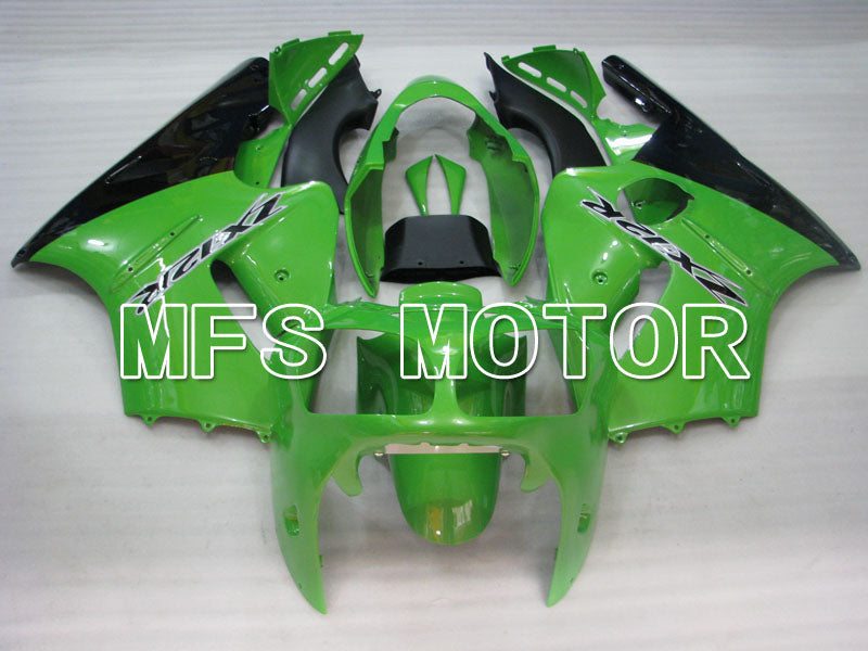 Kawasaki NINJA ZX12R 2000-2001 Injection ABS Fairing - Factory Style - Black Green - MFS4110 - Fairings Kit