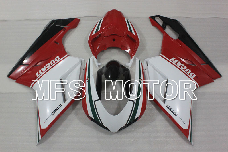 Ducati 848 / 1098 / 1198 2007-2011 Injection ABS Fairing - Factory Style - Red White - MFS4156 - Fairings Kit