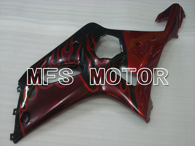 Suzuki GSXR1000 2000-2002 Injection ABS Fairing - Flame - Black Red - MFS4246 - Fairings Kit