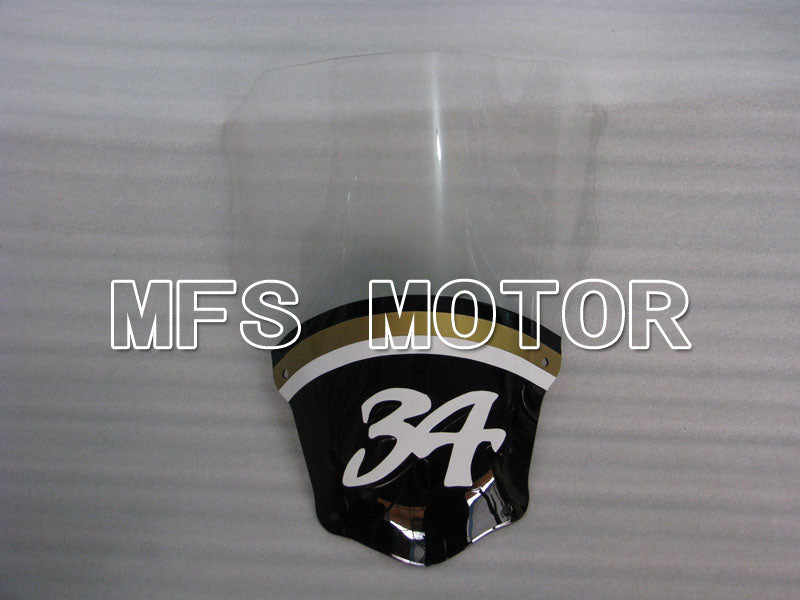 Aprilia RSV 1000 R 2004-2009 ABS Fairing - Lucky Strike - White Black - MFS4333 - Fairings Kit