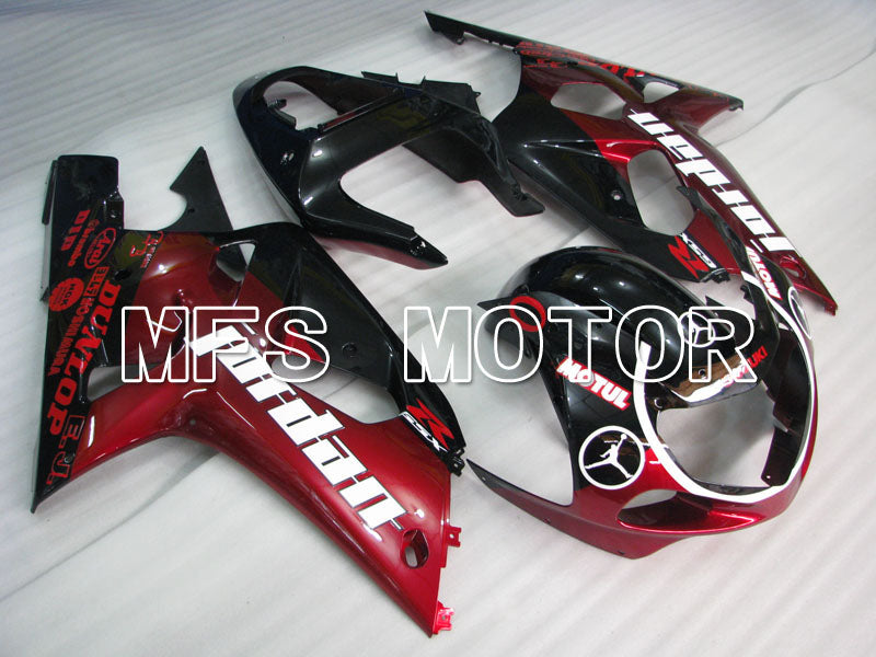 Suzuki GSXR1000 2000-2002 Injection ABS Fairing - Jordan - Black Red wine color - MFS4362 - Fairings Kit