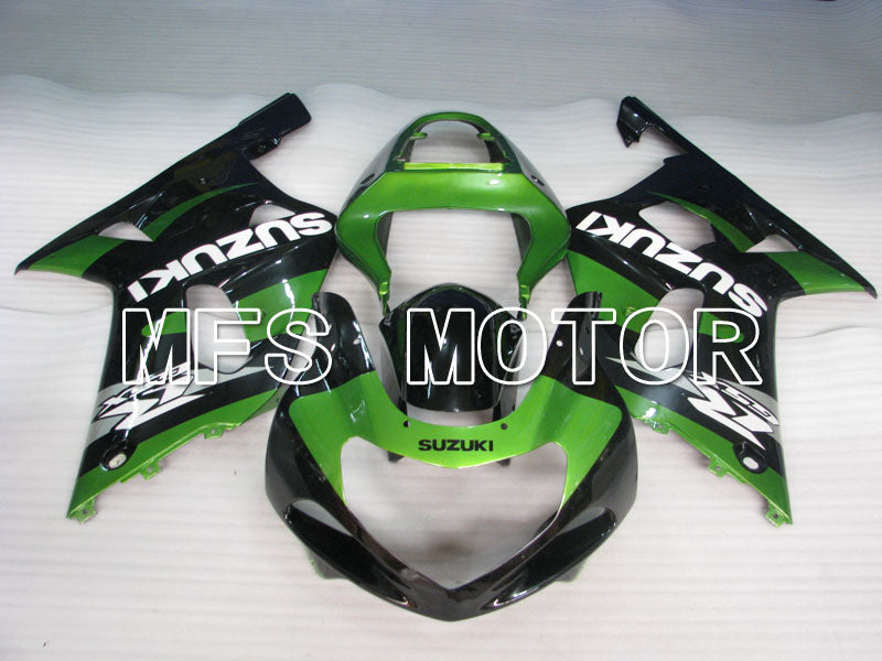 Suzuki GSXR1000 2000-2002 Injection ABS Fairing - Factory Style - Black Green - MFS4366 - Fairings Kit