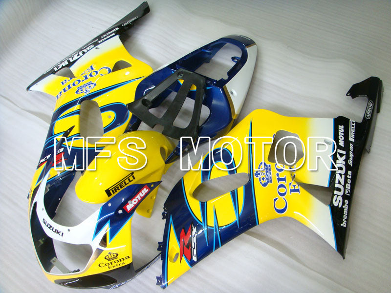 Suzuki GSXR1000 2000-2002 Injection ABS Fairing - Corona - Blue Yellow - MFS4379 - Fairings Kit
