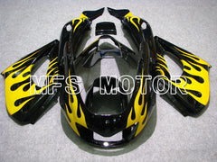 Yamaha YZF1000R 1997-2007 ABS Fairing - Flame - Black Yellow - MFS4420 - Fairings Kit