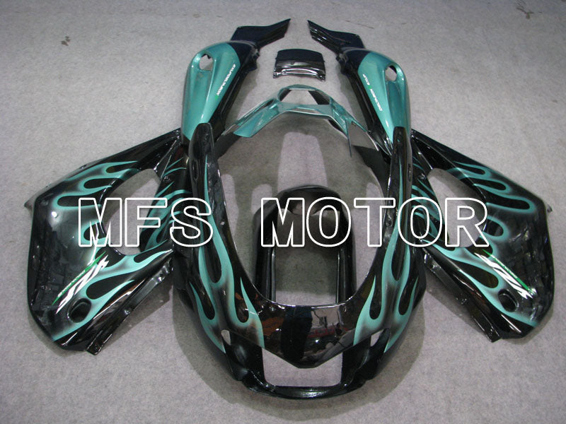 Yamaha YZF1000R 1997-2007 ABS Fairing - Flame - Black Cyan - MFS4423 - Fairings Kit