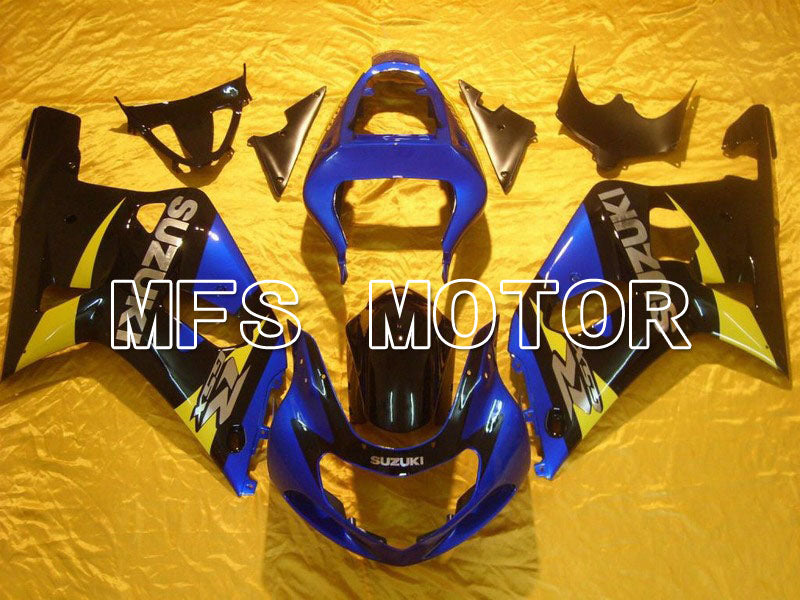 Suzuki GSXR600 2001-2003 Injection ABS Fairing - Factory Style - Black Blue - MFS4592 - Fairings Kit