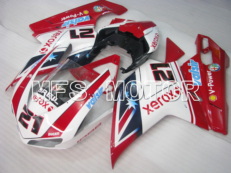 Ducati 848 / 1098 / 1198 2007-2011 Injection ABS Fairing - Xerox - Red White - MFS4784 - Fairings Kit