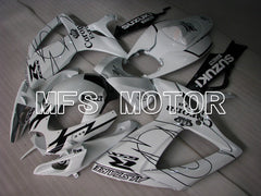 Suzuki GSXR600 GSXR750 2006-2007 Injection ABS Fairing - Corona - Black White - MFS4861 - Fairings Kit