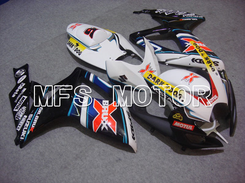 Suzuki GSXR600 GSXR750 2006-2007 Injection ABS Fairing - Dark Dog - Black White - MFS4883 - Fairings Kit
