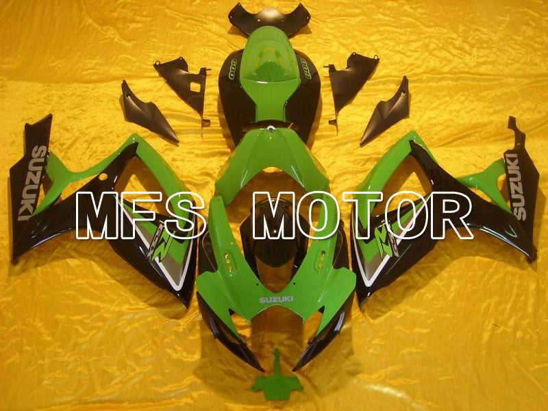 Suzuki GSXR600 GSXR750 2006-2007 Injection ABS Fairing - Factory - Black Green - MFS4998 - Fairings Kit