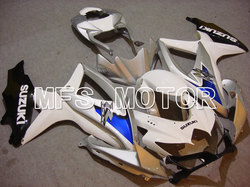 Suzuki GSXR600 GSXR750 2008-2010 Injection ABS Fairing - Factory Style - White Silver - MFS5089 - Fairings Kit