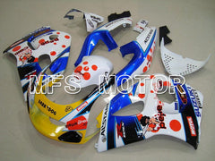 Suzuki GSXR750 1996-1999 ABS Fairing - Dark Dog - Blue White Yellow - MFS6889 - Fairings Kit
