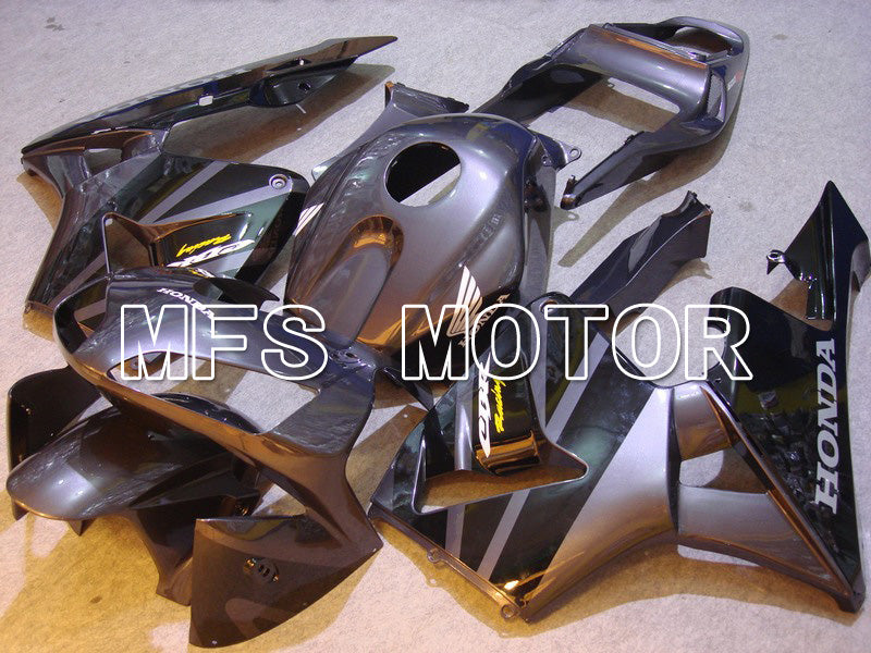Honda CBR600RR 2003-2004 ABS Injection Fairing - Factory Style - Black Gray - MFS5314 - Fairings Kit