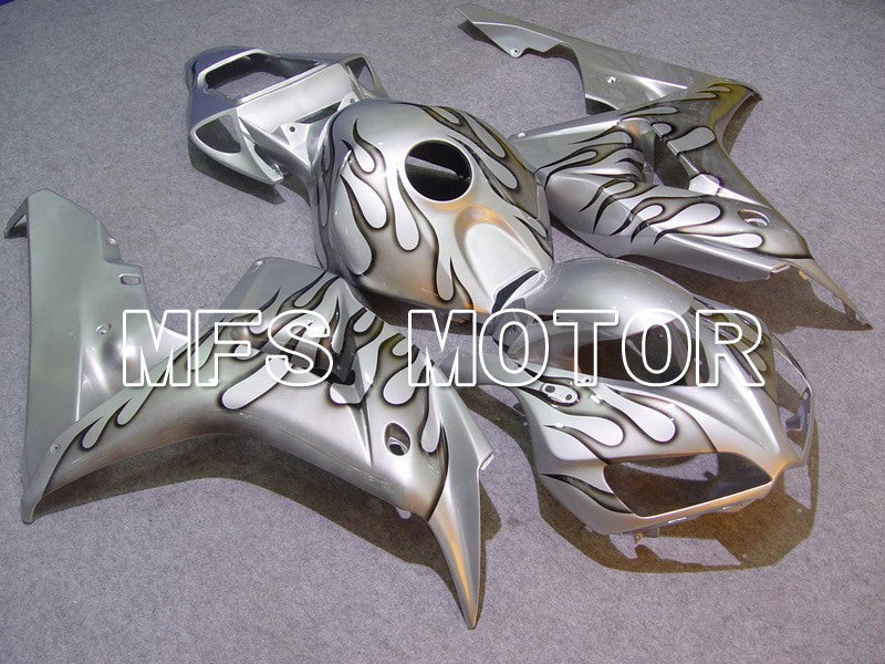 Honda CBR1000RR 2006-2007 Injection ABS Fairing - Flame - Gray Silver - MFS6002 - Fairings Kit