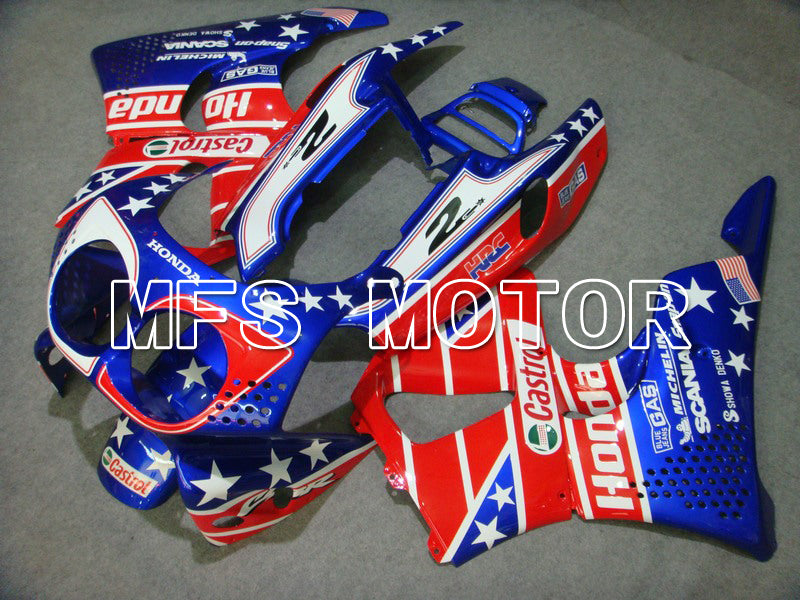 Honda CBR900RR 893 1992-1993 ABS Fairing - Castrol - Blue Red - MFS6052 - Fairings Kit