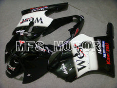 Kawasaki NINJA ZX12R 2002-2005 Injection ABS Fairing - West - Black White - MFS6073 - Fairings Kit