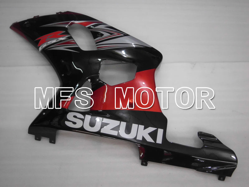 Suzuki GSXR600 2001-2003 Injection ABS Fairing - Factory Style - Black Red - MFS6422 - Fairings Kit