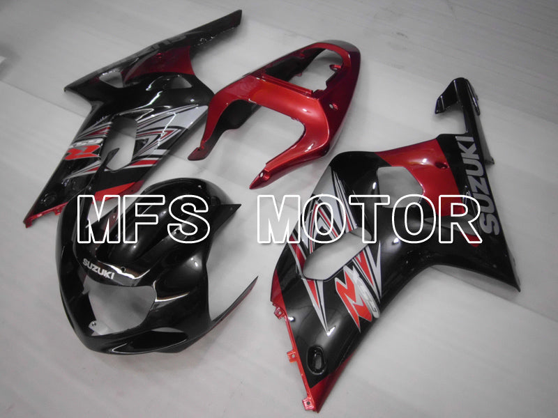 Suzuki GSXR600 2001-2003 Injection ABS Fairing - Factory Style - Black Red - MFS6422 - Fairings Kit
