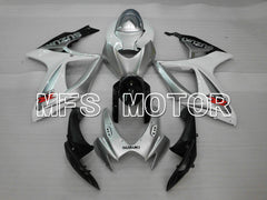 Suzuki GSXR600 GSXR750 2006-2007 Injection ABS Fairing - Factory - White Silver - MFS6438 - Fairings Kit