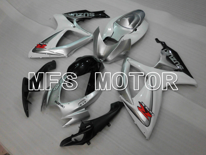 Suzuki GSXR600 GSXR750 2006-2007 Injection ABS Fairing - Factory - White Silver - MFS6438 - Fairings Kit