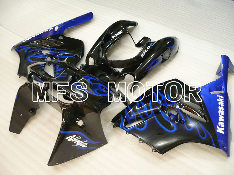 Kawasaki NINJA ZX9R 1994-1997 ABS Fairing - Flame - Black Blue - MFS3900 - Fairings Kit
