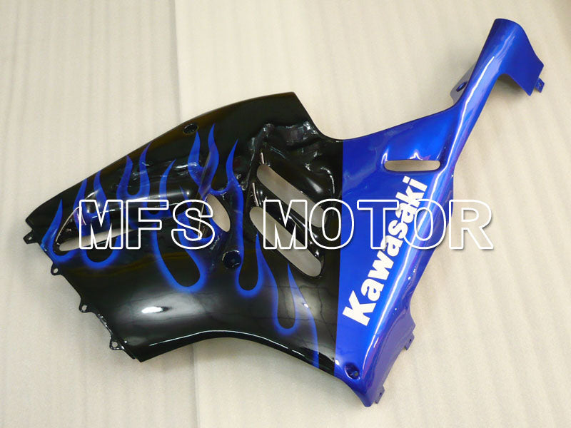 Kawasaki NINJA ZX9R 1994-1997 ABS Fairing - Flame - Black Blue - MFS3900 - Fairings Kit